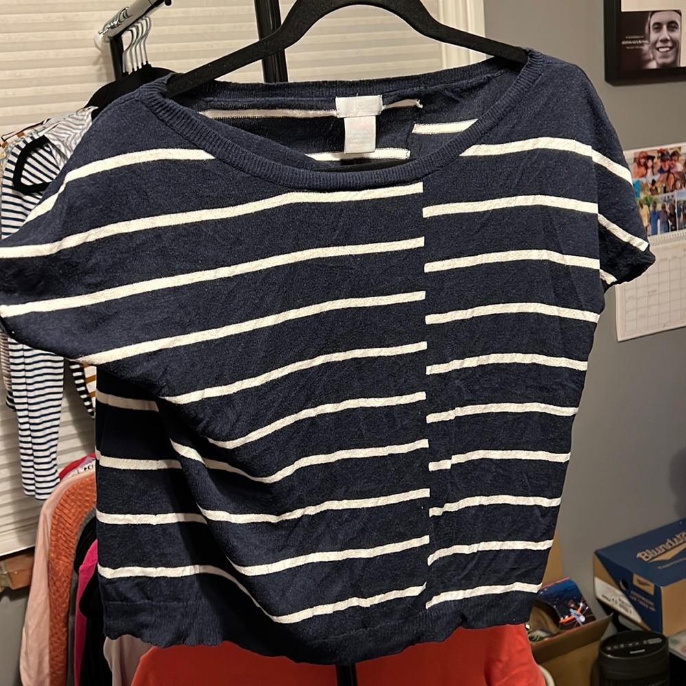 Very cool blue stripped shirt size M from Joe